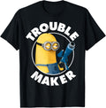Yellow Minion Trouble Maker Funny Graphic Shirt 337