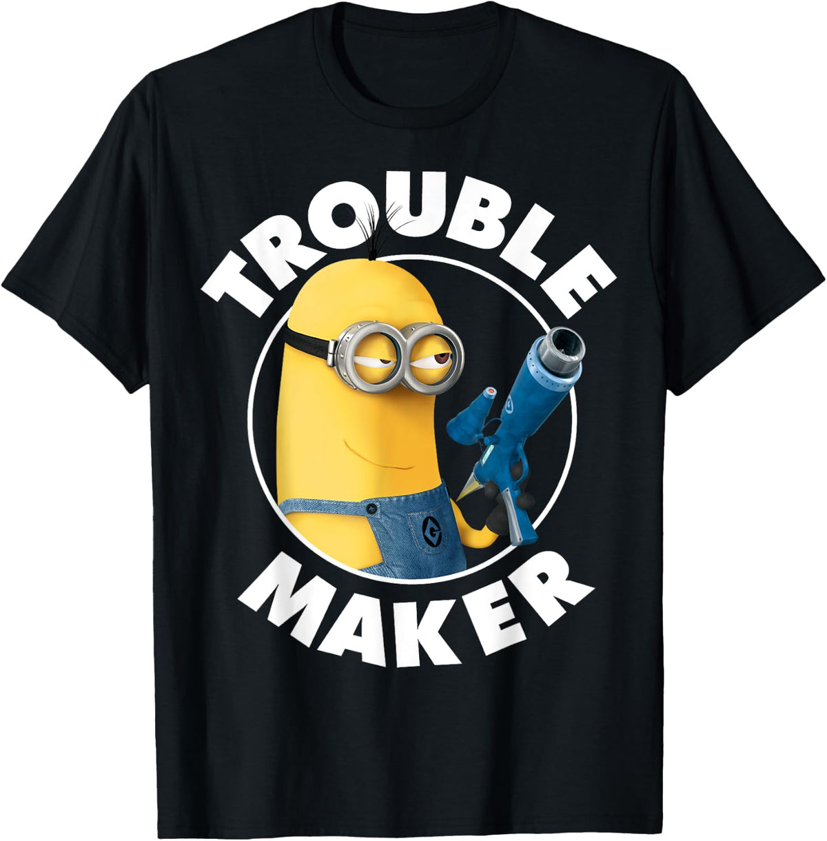 Yellow Minion Trouble Maker Funny Graphic Shirt 337