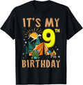 It's My 9th Birthday Camper 9 Year Old Camping Boy Girl Birthday Design 31