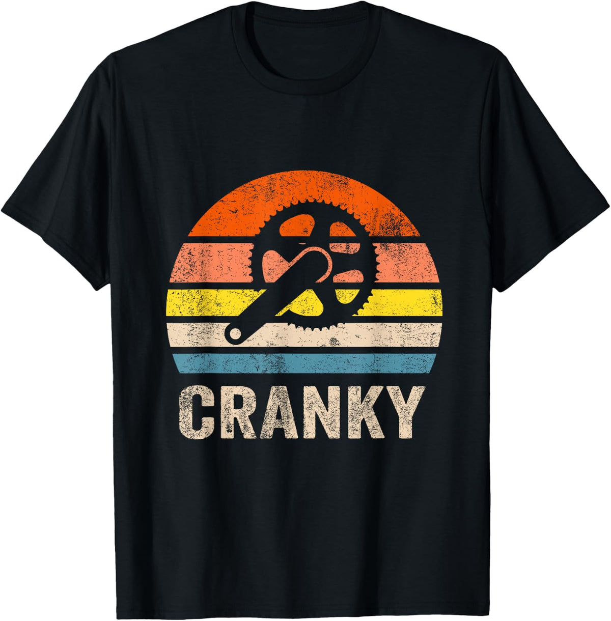 Cycling Cranky Vintage Sun Funny Bicycle Lovers Shirt 339