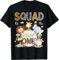 Wild One Squad 1st Birthday Safari Jungle Animals Shirt 220