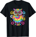 Owl Artwork Flower Colorful Tie Dye Lover Shirt for Men Women 99
