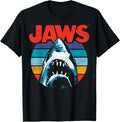 Shark Attack Retro Colors Rainbow Logo Shirt 35