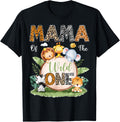 Wild One Mama 1st Birthday Safari Jungle Shirt for Kids 152