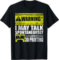 Retro 3d Printing Funny Printer Apparel Clean Design