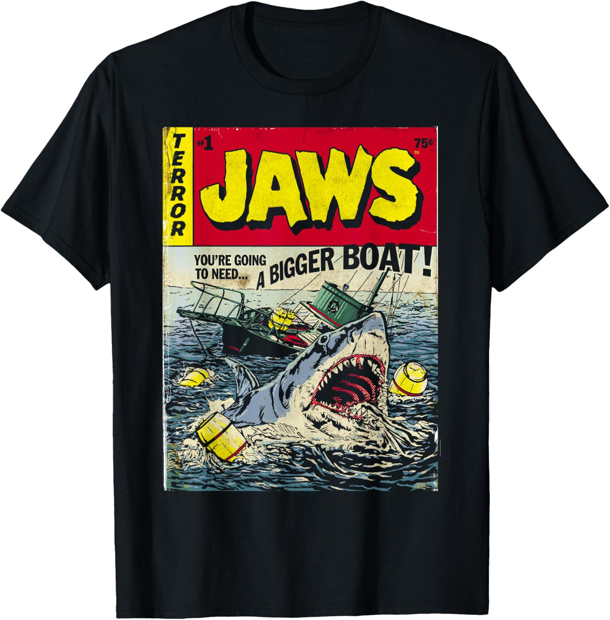Shark Pulp Attack Comic Cover Short Sleeve Shirt 18