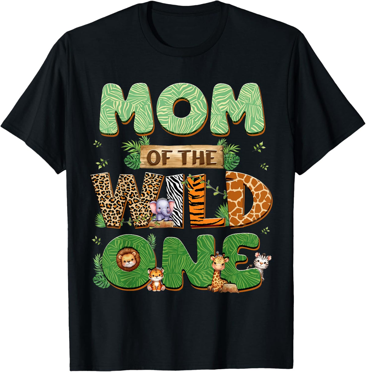 Wild One Mom Birthday Family Matching Party Shirt 150