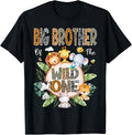 Wild One Big Brother First Birthday Safari Jungle Shirt 201