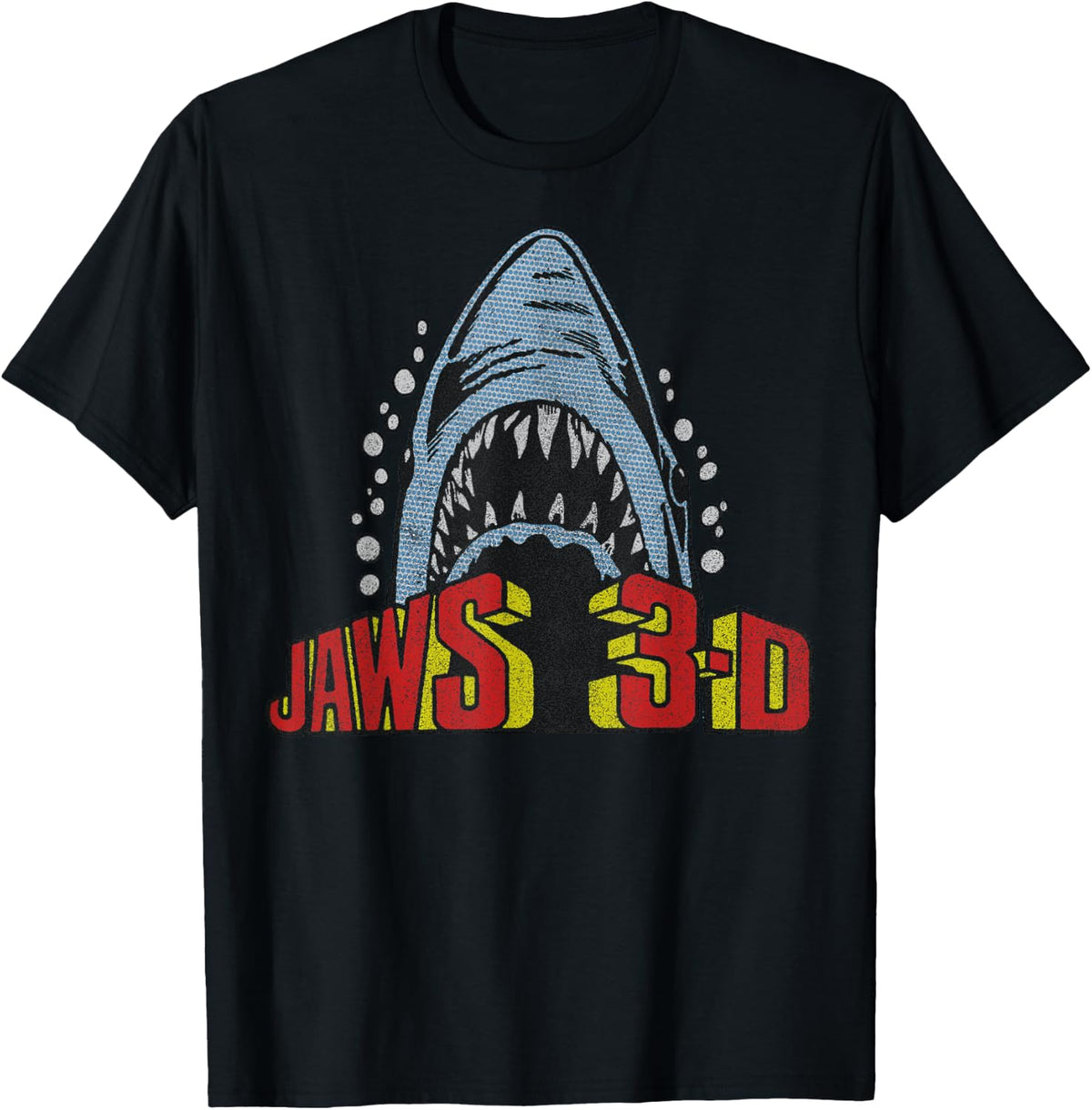 Shark Attack Retro 3D Poster Shirt 34