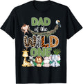 Wild One Dad 1st Birthday Safari Family Matching Shirt 941