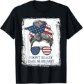 I Don t Really Care Margaret American Flag Rosie Messy Bun