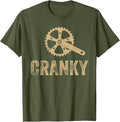 Cycling Cranky Vintage Bicycle Bike Gear Lovers Shirt 12