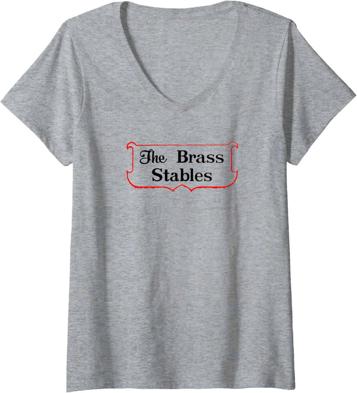 The Brass Stables Nashville Historic Printers Alley Logo V Neck Apparel US Trend