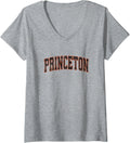 Womens Princeton New Jersey NJ Vintage Athletic Sports V Neck 281