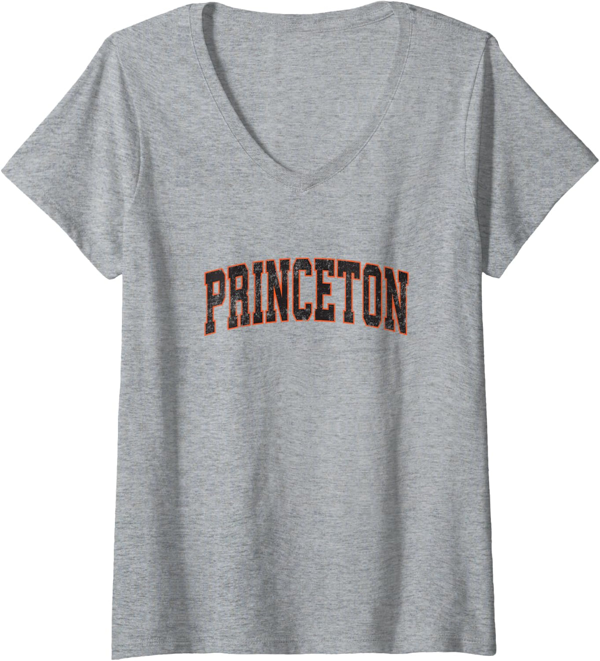 Womens Princeton New Jersey NJ Vintage Athletic Sports V Neck 35