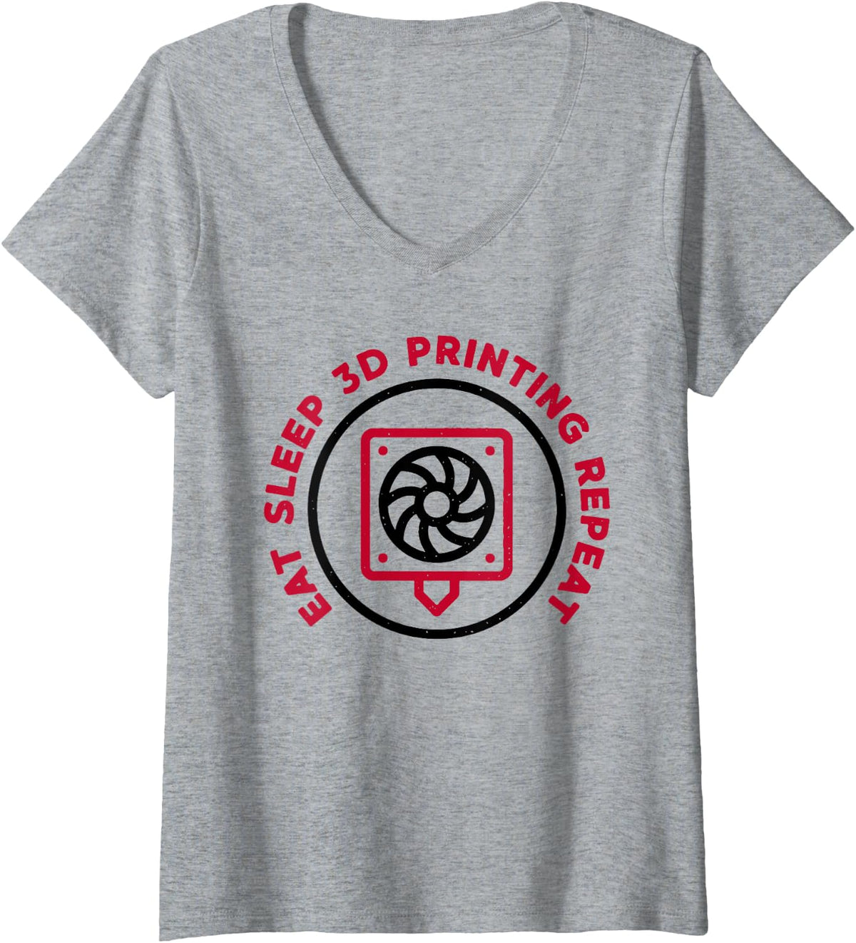 Eat Sleep 3d Printing Repeat Printer Nerd V Neck Apparel Minimal Style