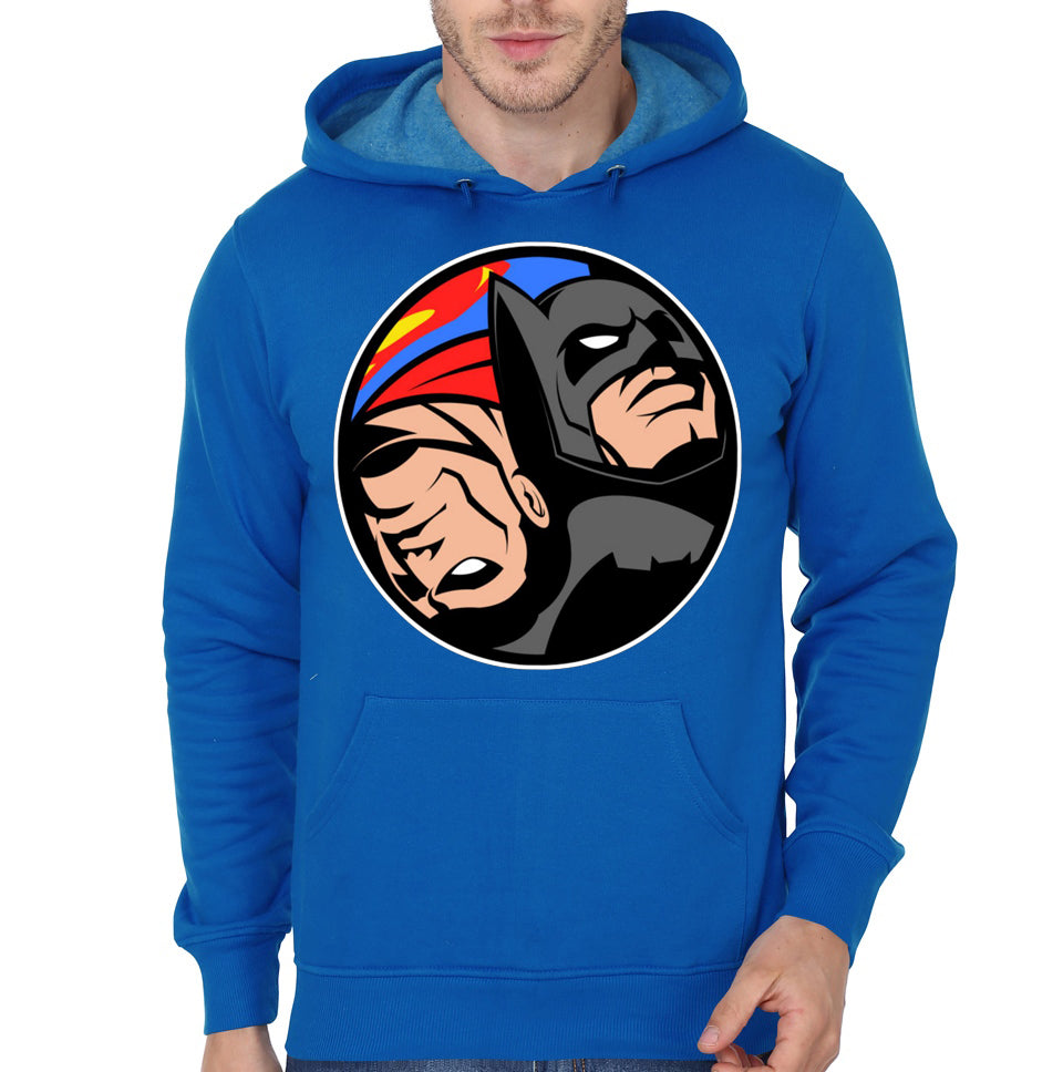 Superman Vs Batman Blue Hoodie