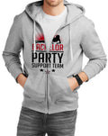 Bachelor Party Grey Melange Zipper Hoodie
