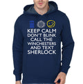 Don't Blink Navy Blue Hoodie