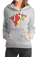 Iron Wolf Grey Girls Hoodie