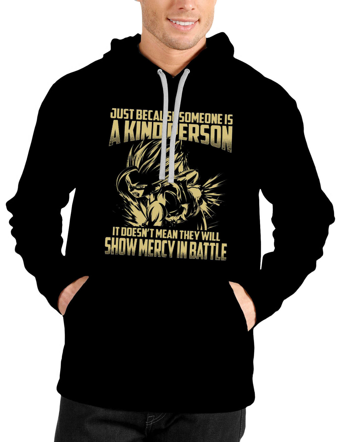 Super Saiyan Gohan Show No Mercy In Battle Black Hoodie