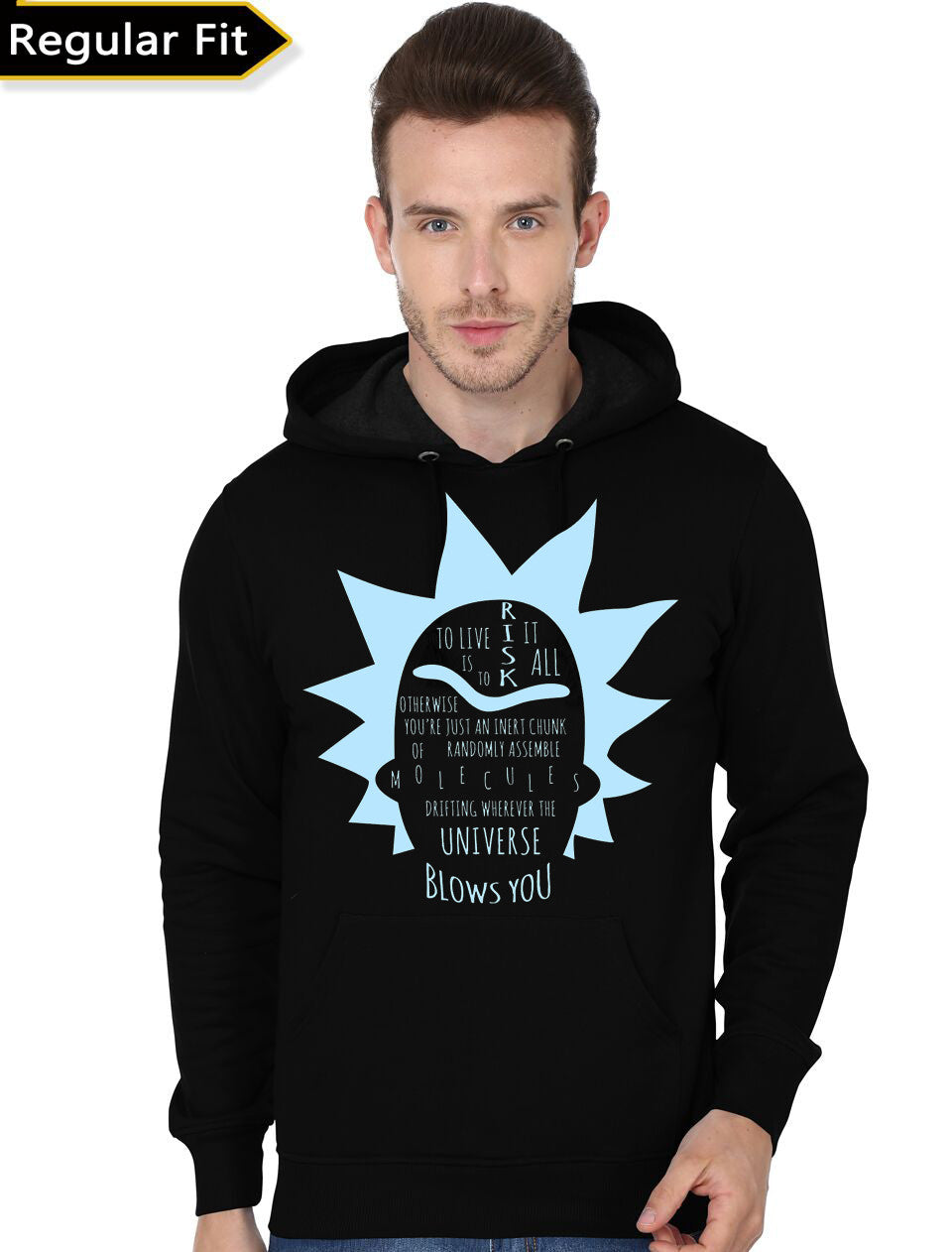 Your Opinion Means Very Little to Me Black Hoodie