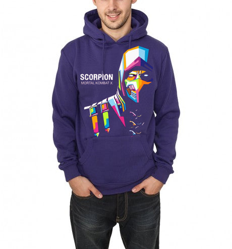 Scorpion "Mortal Kombat" Purple Hoodie