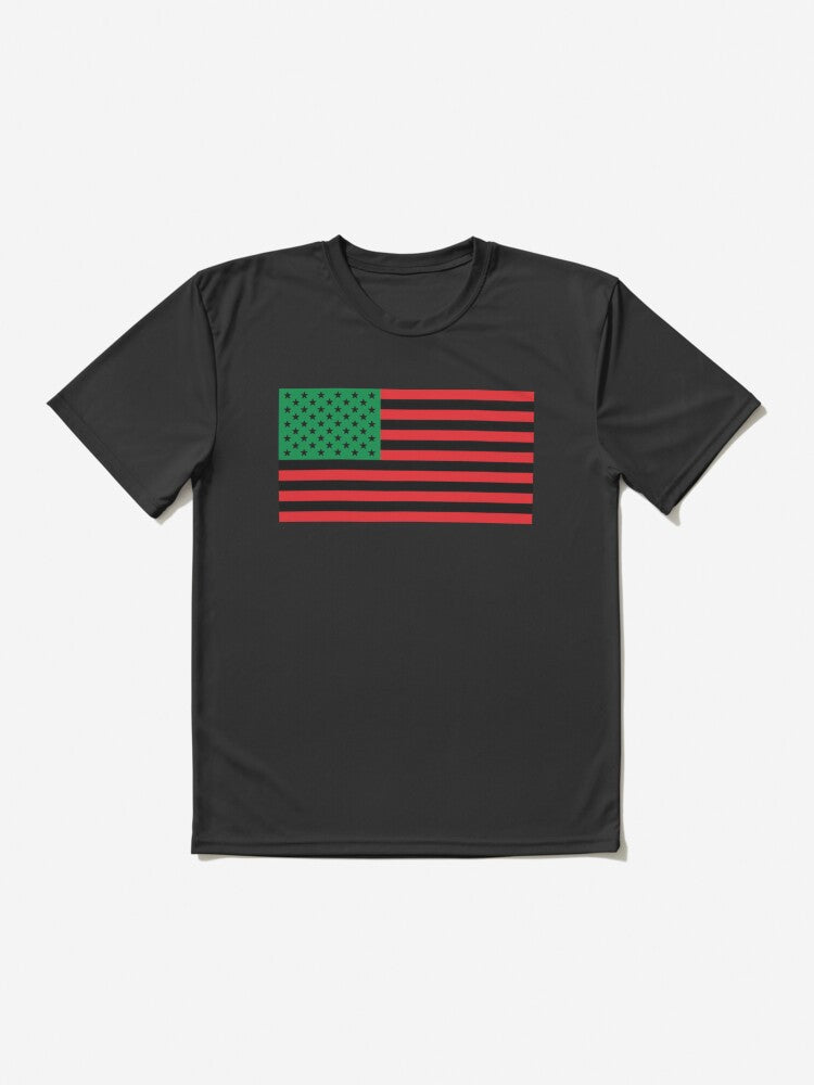 Pan African American Flag Active T-Shirt 5