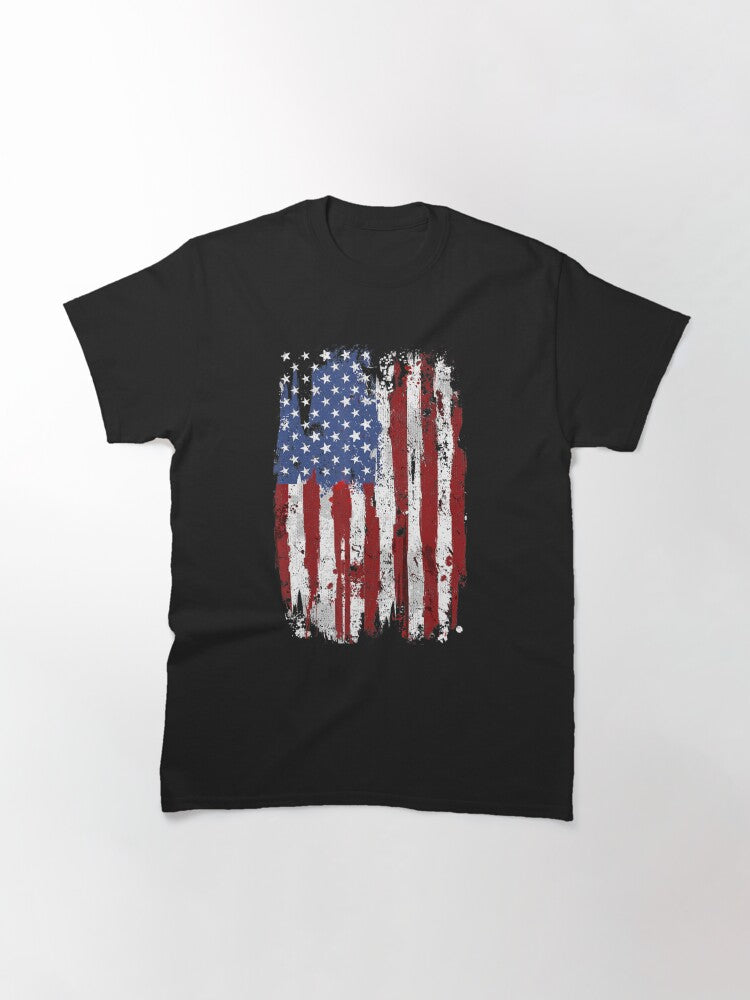 Usa Flag American United States of America 4th of July Classic T-Shirt