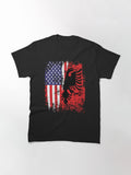 Albanian American Flag Outfit Patriotic USA Albania Classic T-Shirt