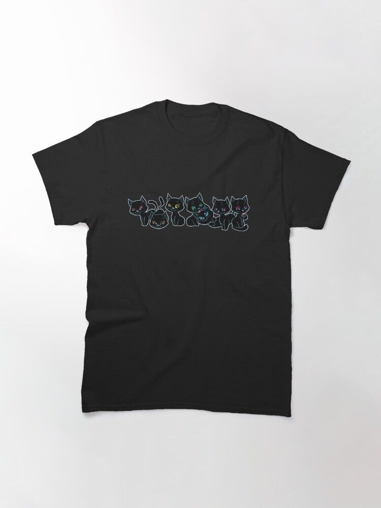 Rainbow Eyed Black Kittens Classic T-Shirt