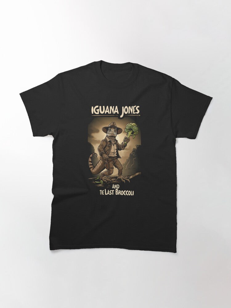Iguana Jones and the Last Broccoli Adventurer Funny Classic T Shirt Gift Ready