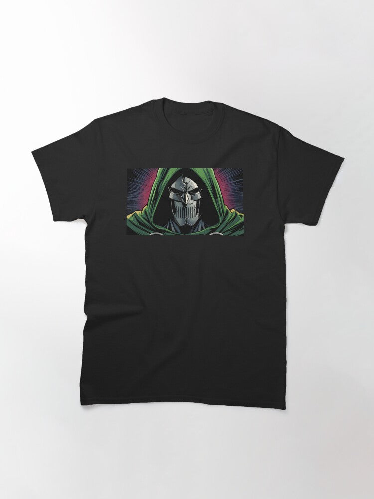 Cracked Mask Icon of Power Classic T Shirt Everyday Wear