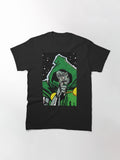 Sovereign of Villain Kingdom Antihero Iron Mask Silhouette and Iconic Quotes Poster Classic T Shirt Everyday Wear 2