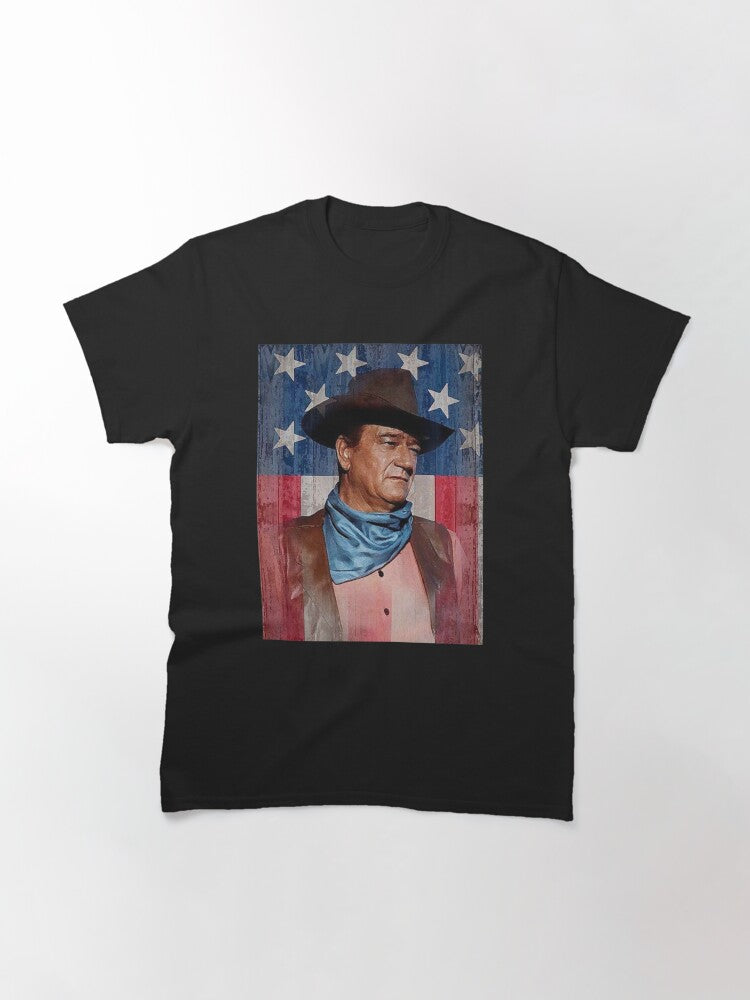 Vintage John Distressed American Flag Perfect Gift Wayne Classic T-Shirt
