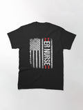 Er Nurse American Flag Hear Valentine's Day 2021 Gift Classic T-Shirt