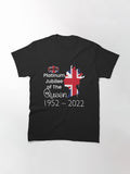 Elizabeth Platinum Jubilee Queen Crown British Flag Classic T-Shirt