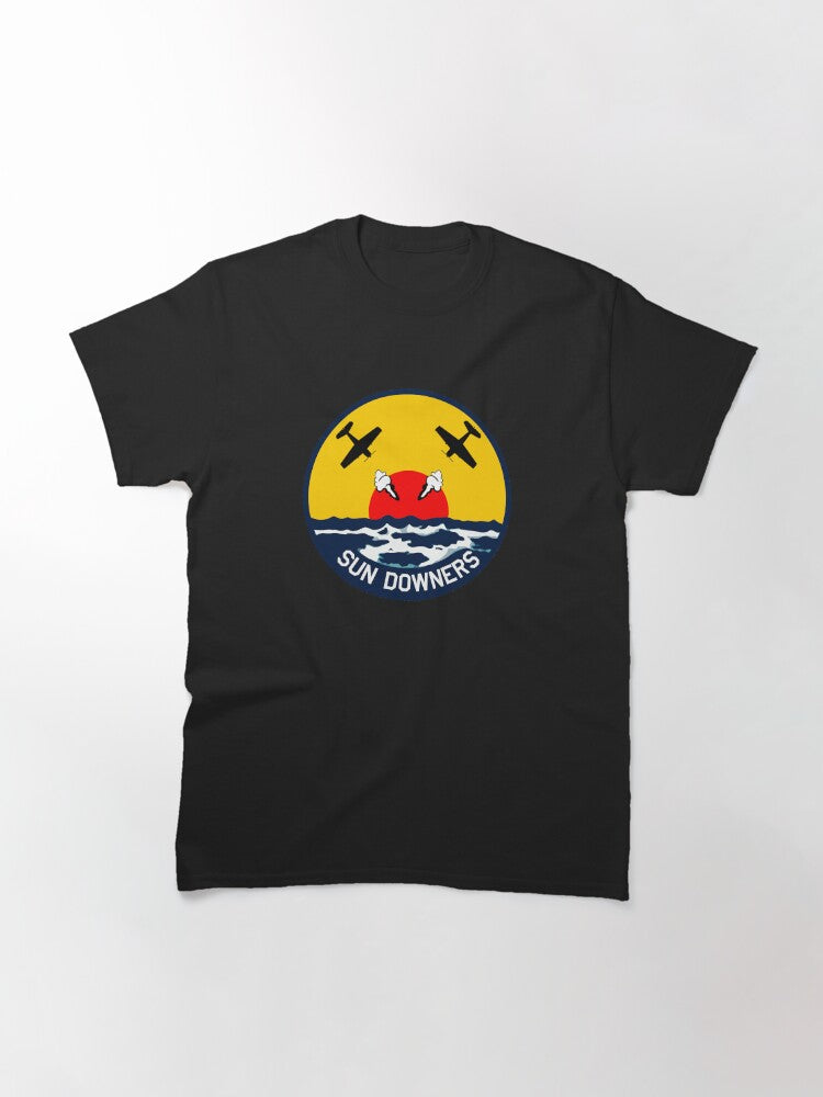 USN Vf-111 Fighter Squadron - Sundowners Clean Style Classic T-Shirt
