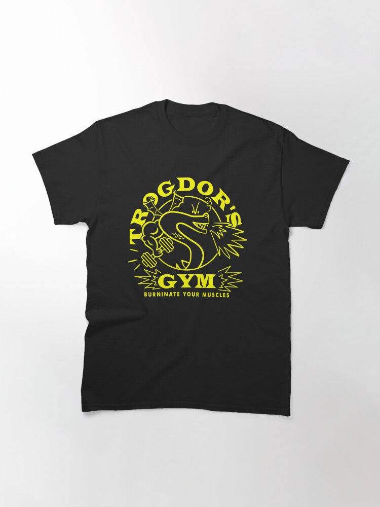 Trogdors Gym Classic T Shirt Clean Design