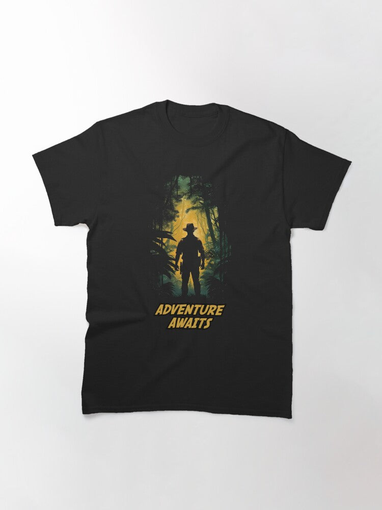 Adventure Awaits Explorer Silhouette Adventurer Classic T Shirt US Trend