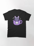 Black Magic Tea Coffee Cat Nikury Classic T-Shirt