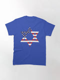 American Flag Star of David - Jewish Pride Gift Classic T-Shirt