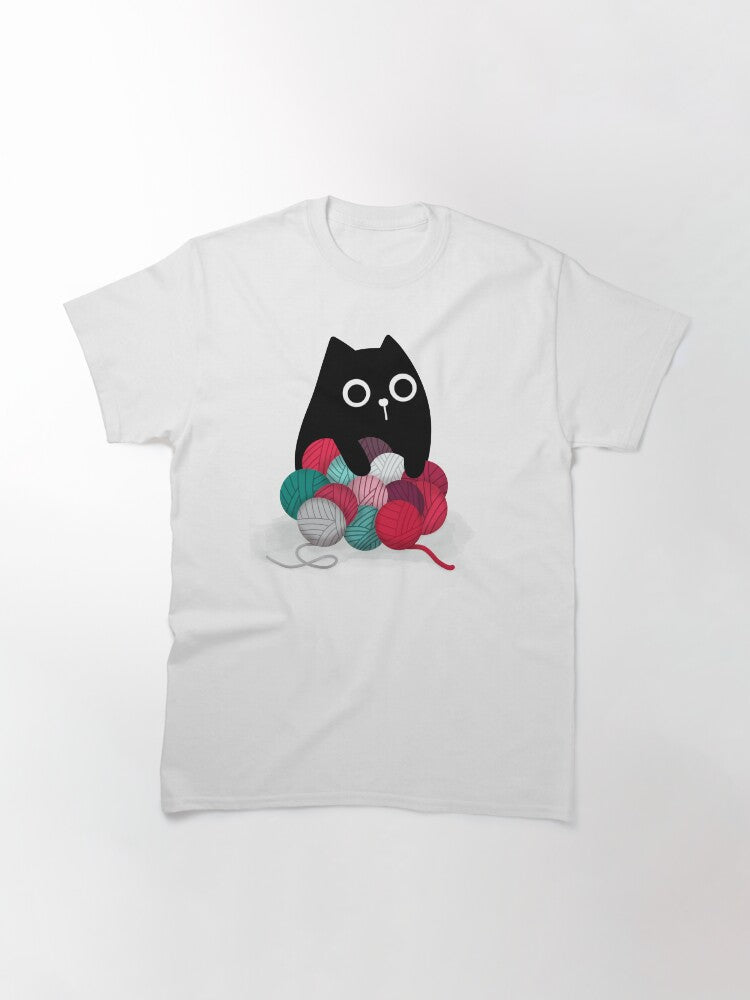Cat and Yarn Stash Classic T-Shirt