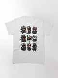 Black Cat Smile Classic T-Shirt