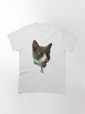 Grey Tuxedo Kitty Cat Classic T-Shirt
