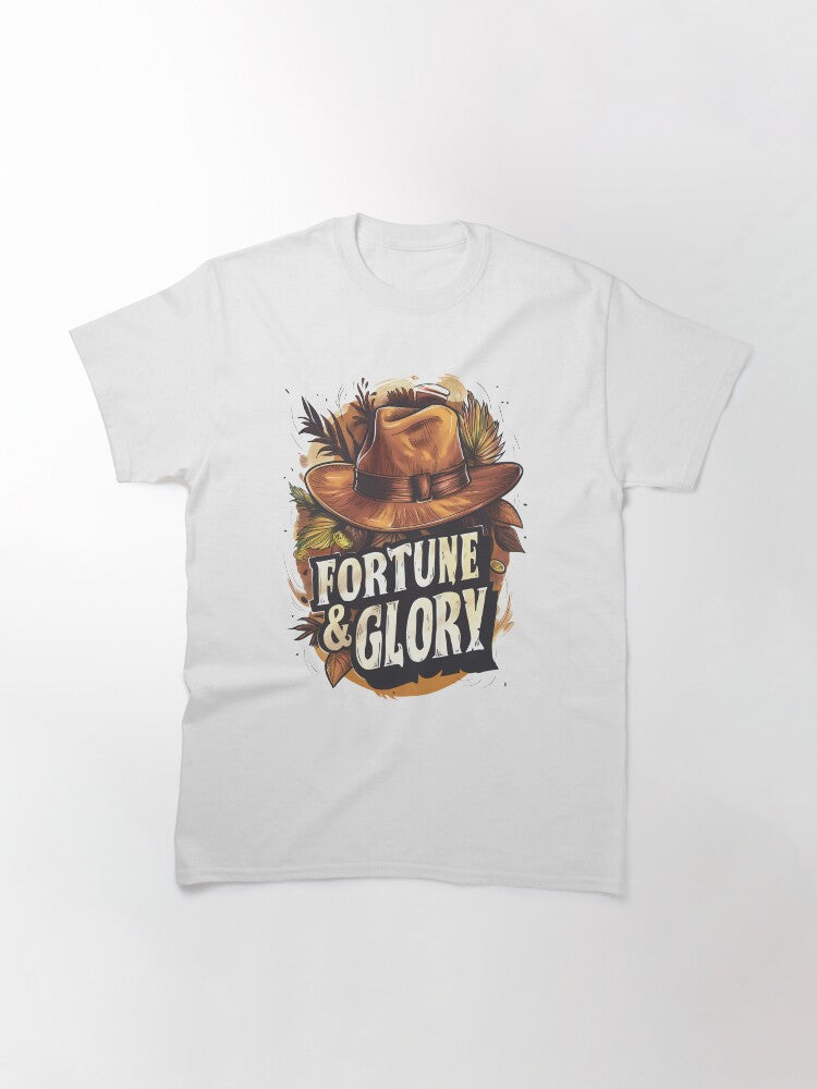 Fortune and Glory Fedora Hat Adventurer Classic T Shirt Everyday Wear