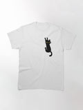 Black Cat Holding on Classic T-Shirt 2
