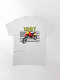 CR 500 Vintage Retro Motorcross Motocross Motorcycle American Flag Dirt Bike Classic T-Shirt