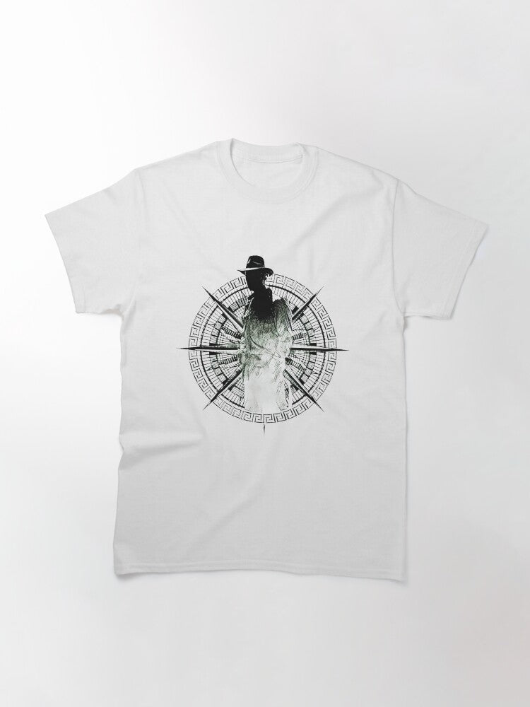 The Man in Hat Compass Ii Classic T Shirt Clean Design