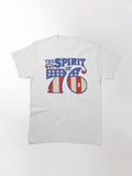 The Spirit 76 Vintage Independence Day 4th of July Distressed Retro Classic T-Shirt